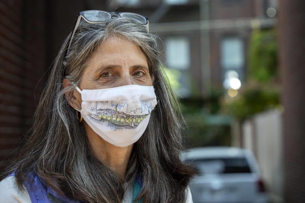 Ania Camargo lives on Temple Street in Boston's Beacon Hill. (Robin Lubbock/WBUR)