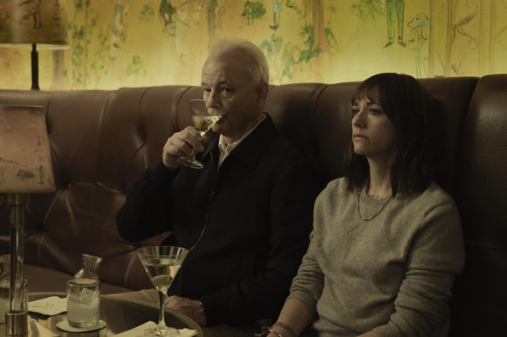 Bill Murray and Rashida Jones in "On the Rocks." (Courtesy Apple)