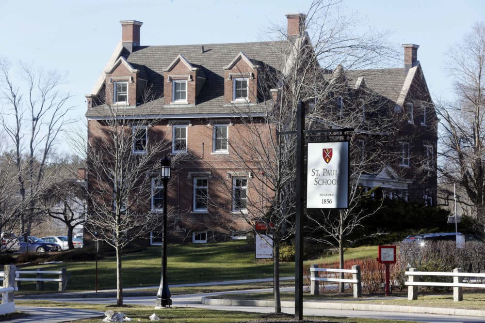 This Feb. 26, 2016 file photo, shows the entrance to St. Paul's School in Concord, N.H. (Jim Cole/AP File)