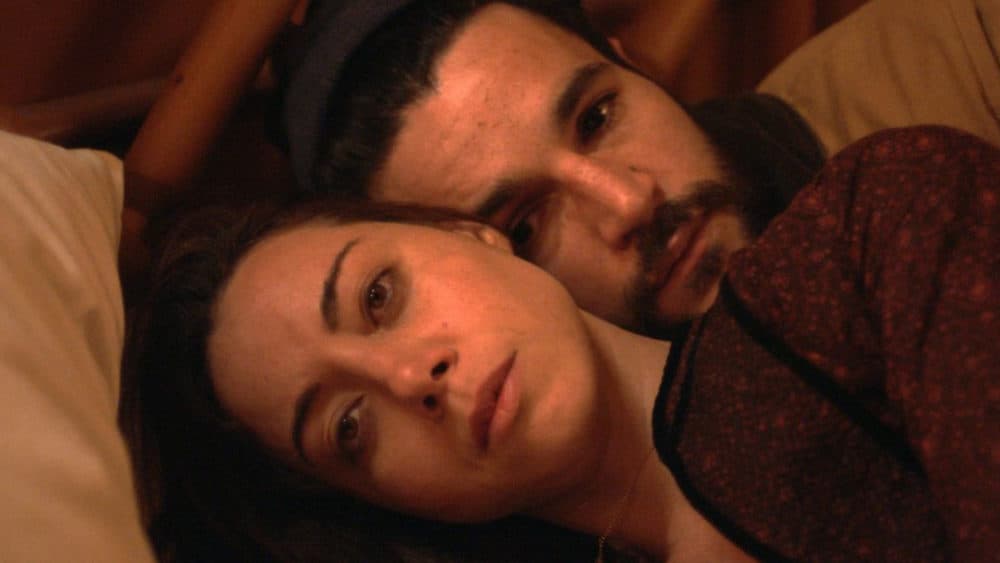 Aubrey Plaza and Christopher Abbott in Lawrence Michael Levine's film "Black Bear." (Courtesy Nightstream)