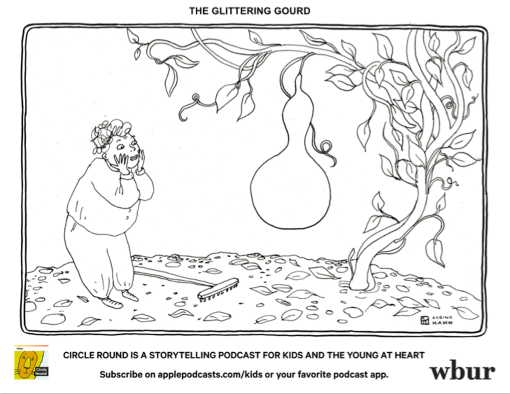 ("The Glittering Gourd" by Sabina Hahn)