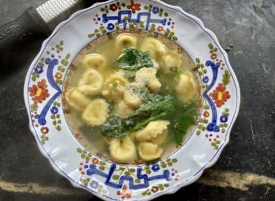 Tortellini in brodo. (Kathy Gunst)