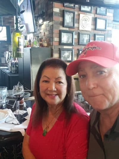 Dave Dahlstrom with his wife Cindy. (Courtesy)