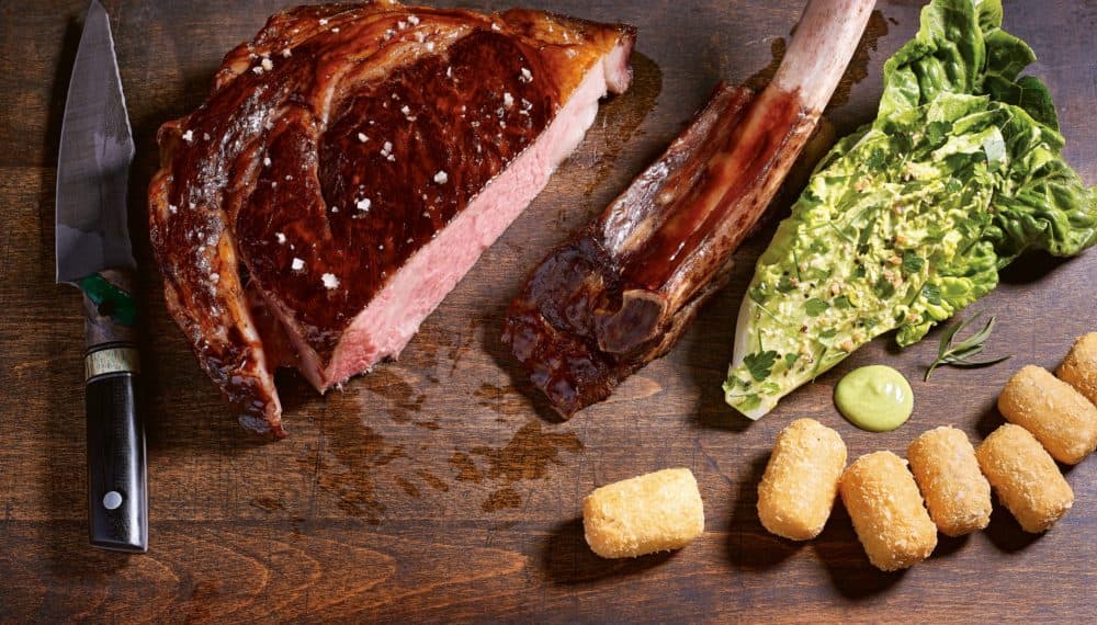 Steak and potatoes from "The French Laundry, Per Se" by Thomas Keller (Artisan Books). Copyright © 2020. (Deborah Jones.)