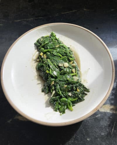 Sautéed Miso Spinach (Courtesy)