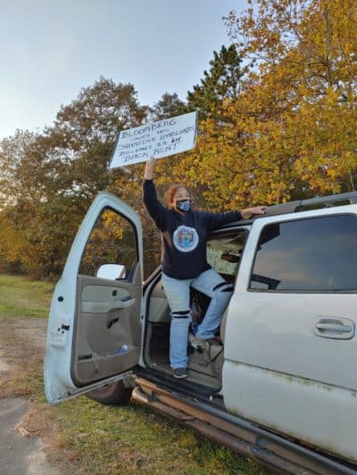 Becky Hill-Genia, a longtime activist for the Shinnecock Nation and leader in Sovereignty Camp 2020. (Courtesy)