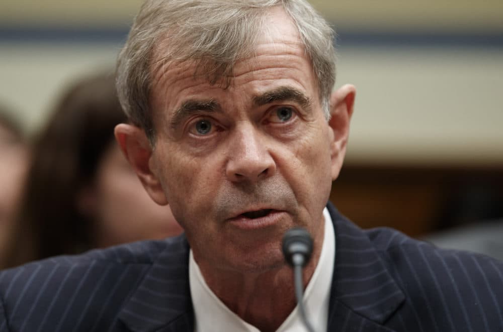 Massachusetts Secretary of the Commonwealth Bill Galvin testifies on Capitol Hill in Washington, May 22, 2019, during the House Oversight and Reform National Security subcommittee hearing on "Securing U.S. Election Infrastructure and Protecting Political Discourse." (Carolyn Kaster/AP)