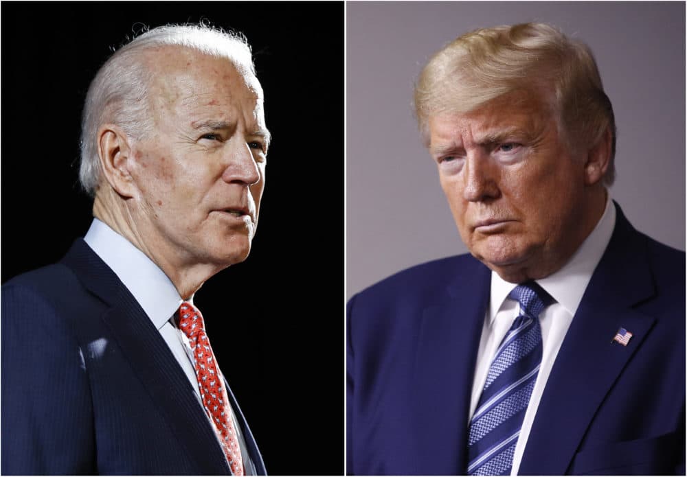 Former Vice President Joe Biden and President Donald Trump. (AP)