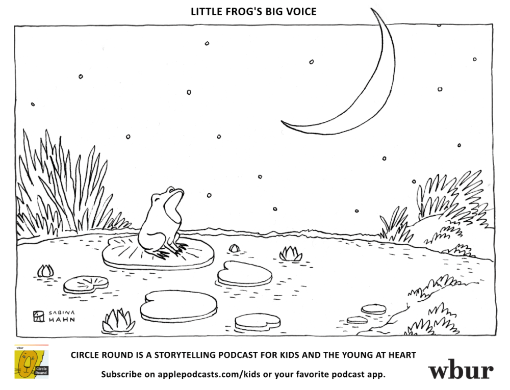 ("Little Frog’s Big Voice" by Sabina Hahn)