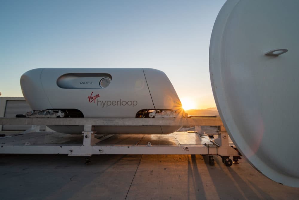 Human Passengers Travel In A Hyperloop For The First Time | Here & Now