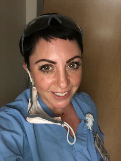 Frontline nurse Allison Valdez. (Courtesy)