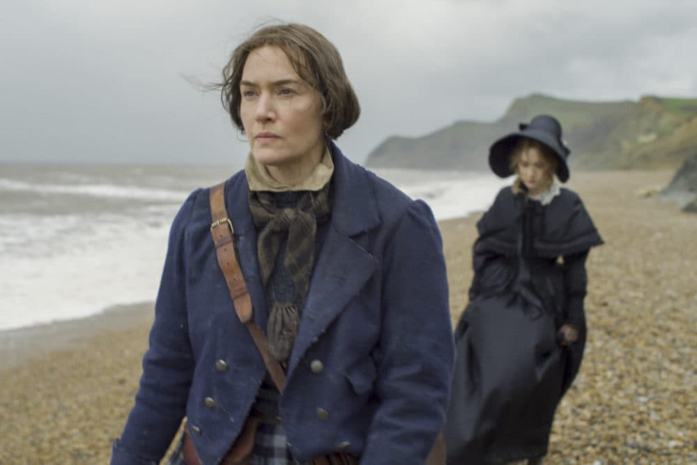 Kate Winslet (left) and Saoirse Ronan in director Francis Lee's film "Ammonite." (Courtesy NEON)
