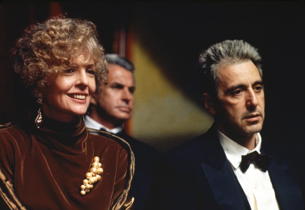 Diane Keaton (left) and Al Pacino (right) in "The Godfather, Coda: The Death of Michael Corleone." (Courtesy Paramount Pictures)