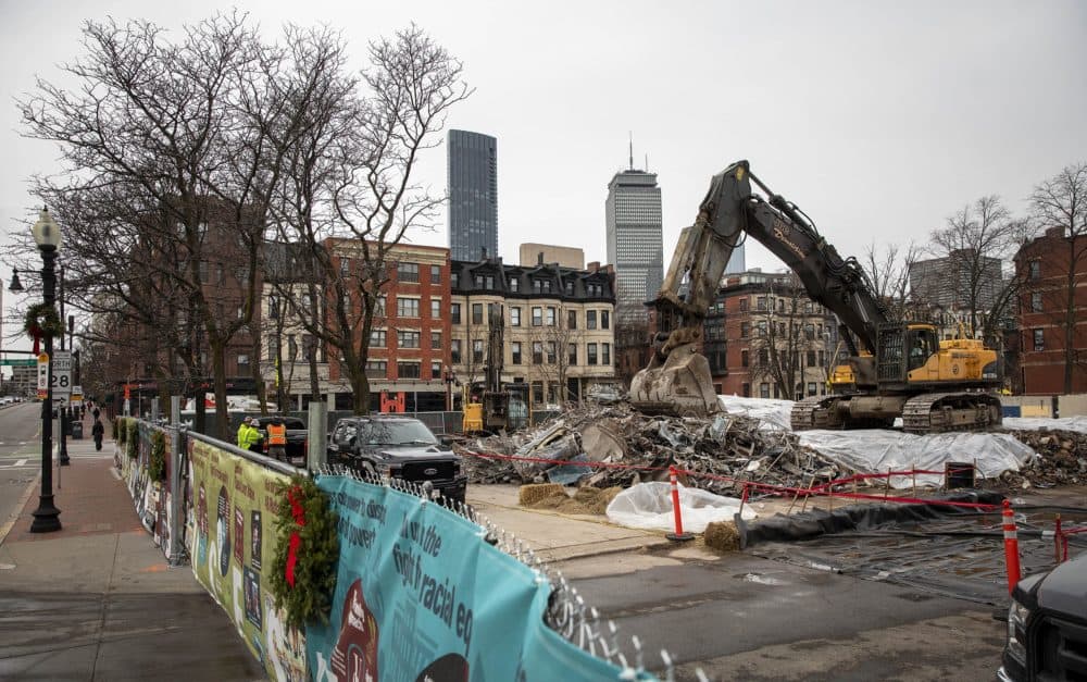 The site is now being prepared for development. (Robin Lubbock/WBUR)