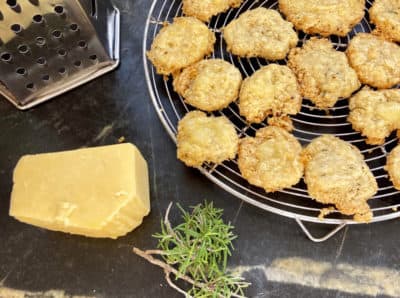 Sharp Cheddar Cheese, Rosemary And Chile Pepper Shortbread (Kathy Gunst/Here & Now)