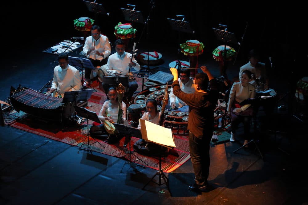 A Cambodian ensemble performs for "Bangsokol." (Courtsey Tey Tat Keng)