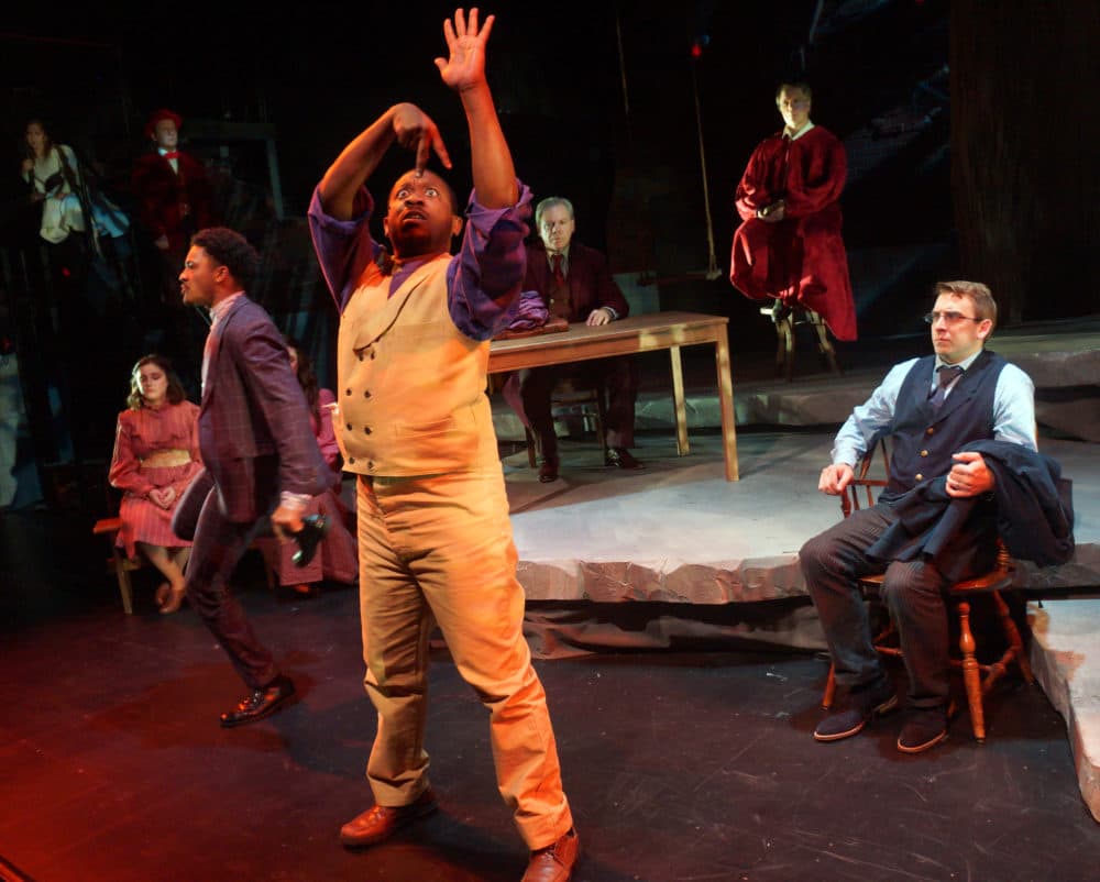 Elbert "EJ" Joseph (foreground) in Moonbox Productions' staging of "Parade." (Courtesy Sharman Altshuler)