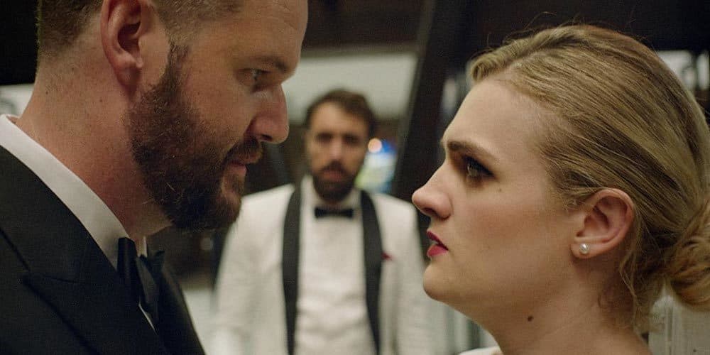 Kyle Marvin (left) and Gayle Rankin (right) in "The Climb." (Courtesy Sony Pictures Classics)