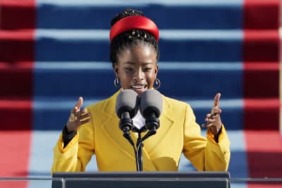 American poet Amanda Gorman reads a poem during the 59th Presidential Inauguration at the U.S. Capitol in Washington, Wednesday, Jan. 20, 2021. (Patrick Semansky/AP)