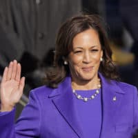 Kamala Harris is sworn in as vice president during the 59th Presidential Inauguration at the U.S. Capitol in Washington, Wednesday, Jan. 20, 2021. (Andrew Harnik/AP)