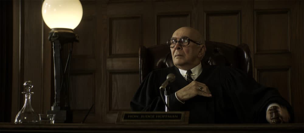 Frank Langella as Julius Hoffman in "The Trial of the Chicago 7." (Niko Tavernise/Netflix)