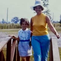 The author as a child with her mother, Mioara Iarovici. (Courtesy)