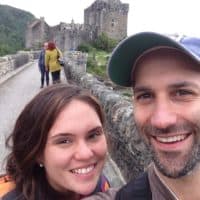 The author and his late wife, Laura Levis, in Scotland. (Courtesy)