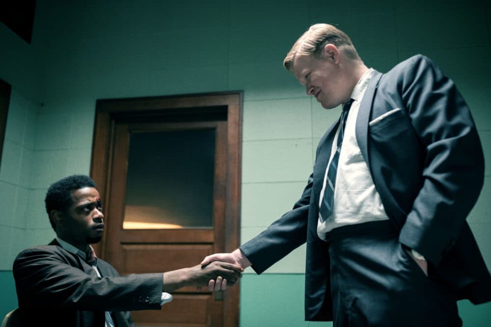 LaKeith Stanfield (left) and Jesse Plemons in "Judas and the Black Messiah." (Courtesy Warner Bros. Pictures)