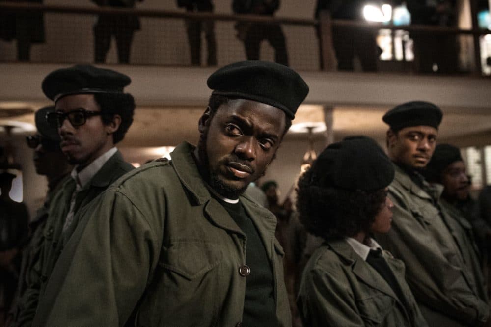 Left to right: Darrell Britt-Gibson, Daniel Kaluuya and LaKeith Stanfield in "Judas and the Black Messiah." (Courtesy Warner Bros. Pictures)
