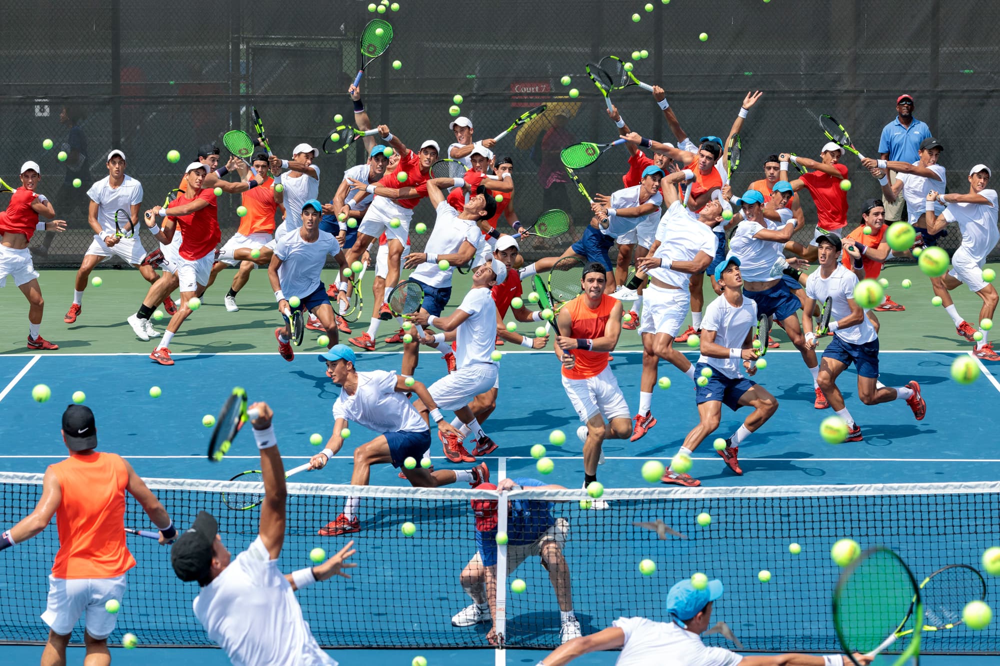 Pelle Cass, "Futures Tennis in Brighton," 2018. (Courtesy of the artist)
