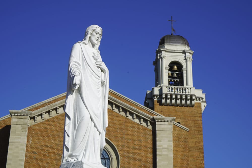This Jan. 27, 2021, photo shows the Holy Name of Jesus Cathedral in Raleigh, N.C. The Raleigh Diocese collected at least $11 million from the federal government’s small business emergency relief program. (Allen G. Breed/AP)