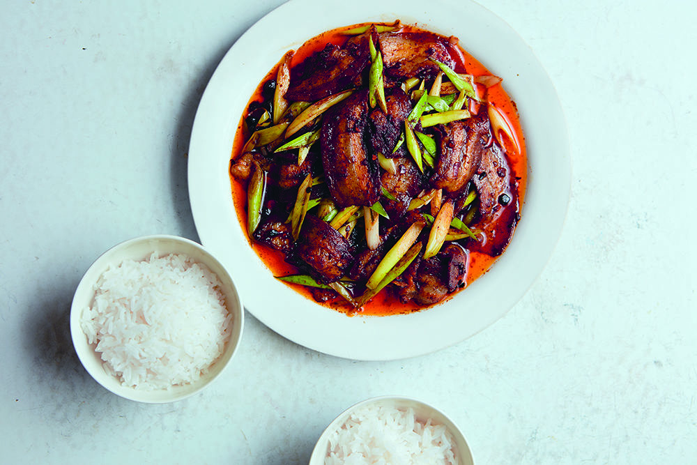 Fuchsia Dunlop's twice-cooked pork from "The Food of Sichuan." (Courtesy)