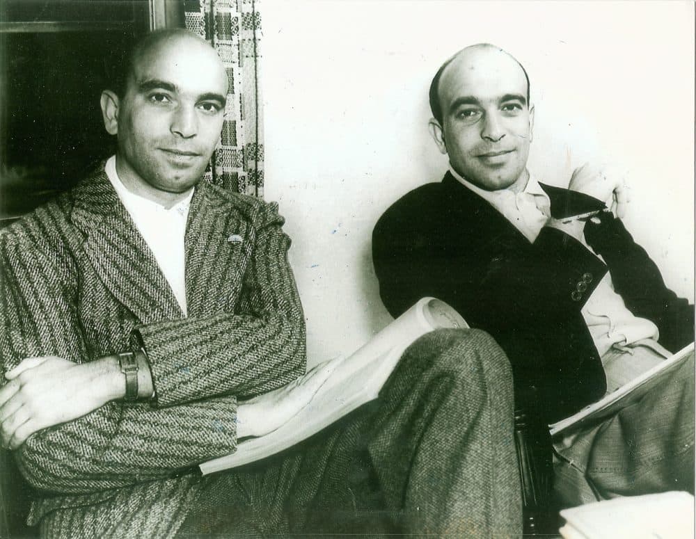 From left, Leslie Epstein's uncle and father, Julius and Philip Epstein, writers of the 1942 film "Casablanca." (Courtesy Leslie Epstein)