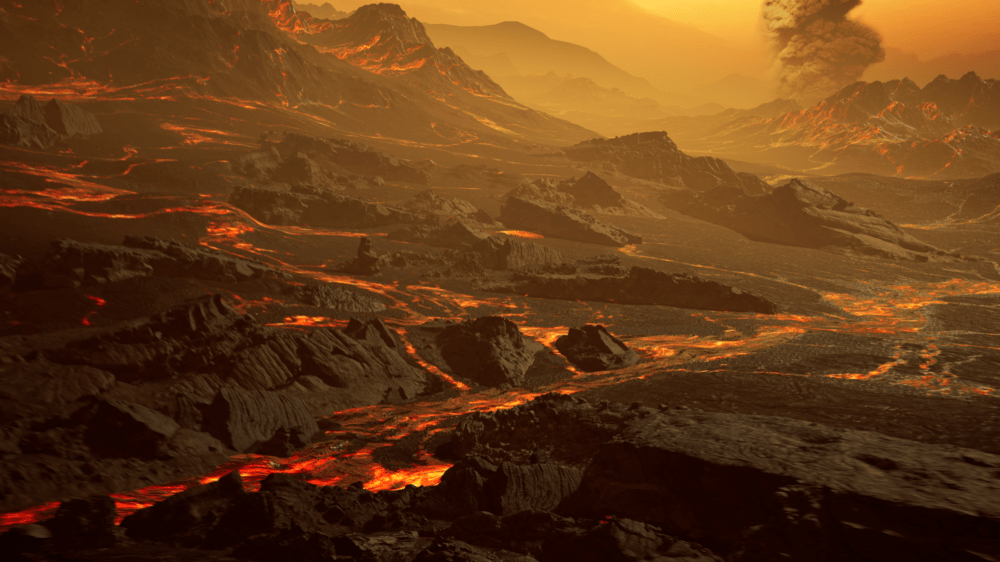 Artistic impression of the surface of the newly discovered hot super-Earth Gliese 486b. (Image by RenderArea)