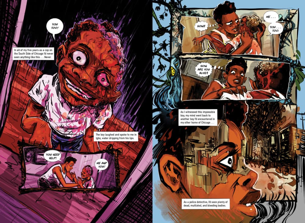 Excerpt from "After The Rain." Art by David Brame. (Abrams ComicArts/Megascope)