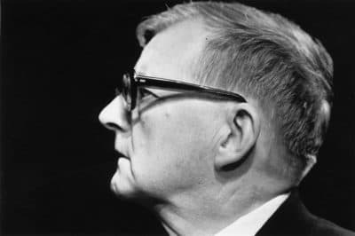 Dmitri Shostakovich, leading Soviet composer of the mid-20th century. Photo taken on Nov. 14, 1972. (Evening Standard/Getty Images)