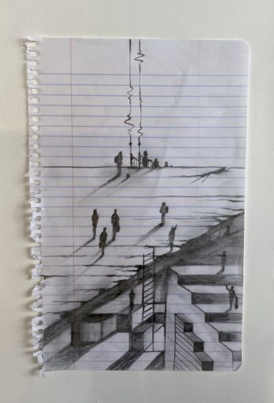 Chris Plunkett, "Drawing Together 6." (Courtesy of the artist)