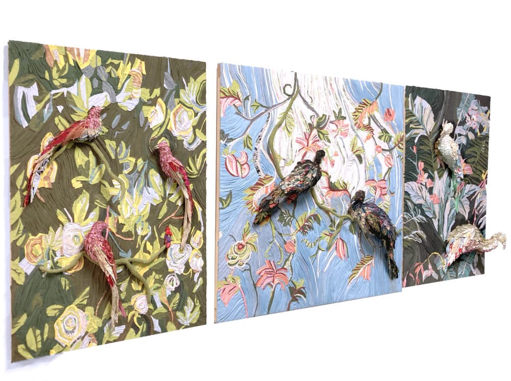 Tamara Kostianovsky, "Triptych," 2020. (Courtesy Jean Claude Cancedda)