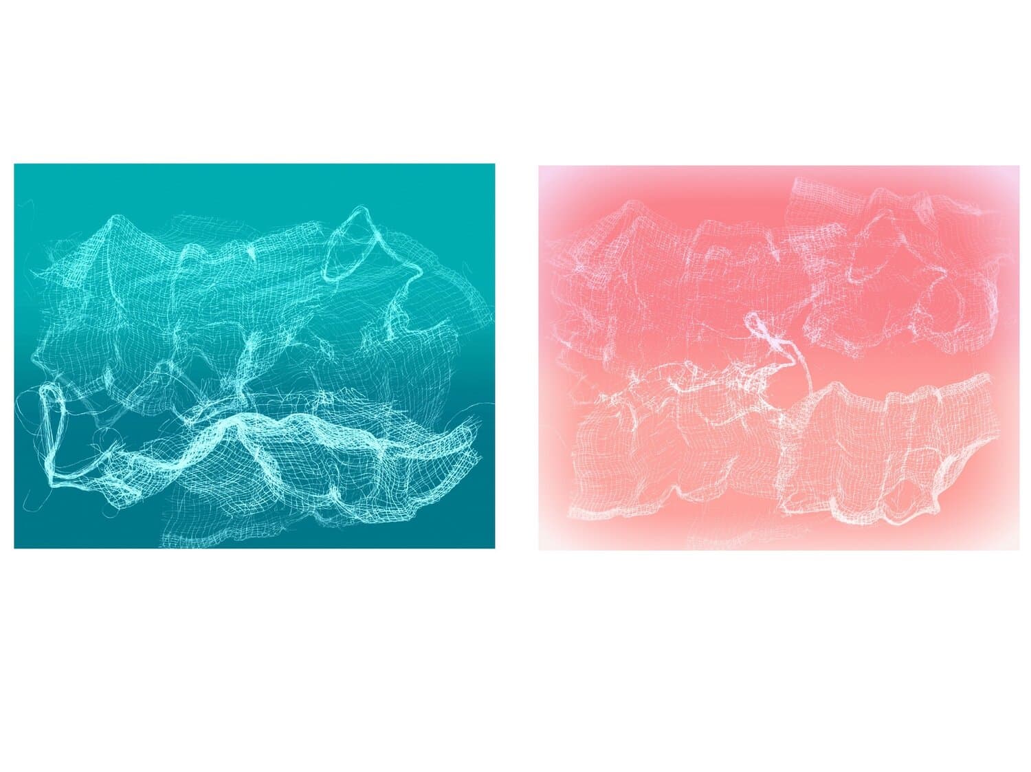 Patty deGrandpre, "Delicate Situations (green & pink)." (Courtesy of the artist)