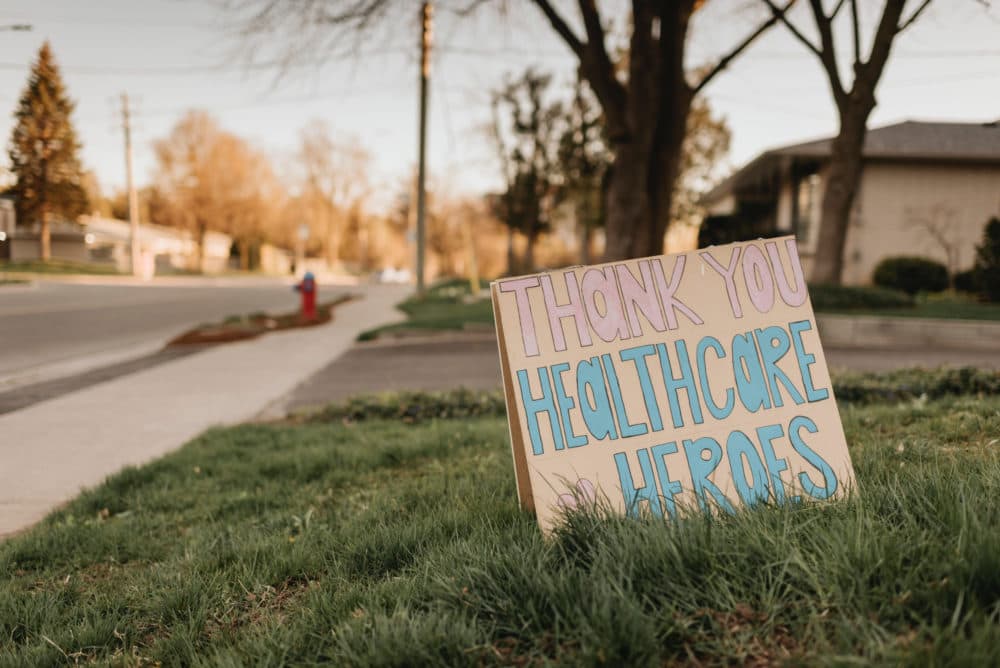 Sign on front lawn in Canada. (Getty)