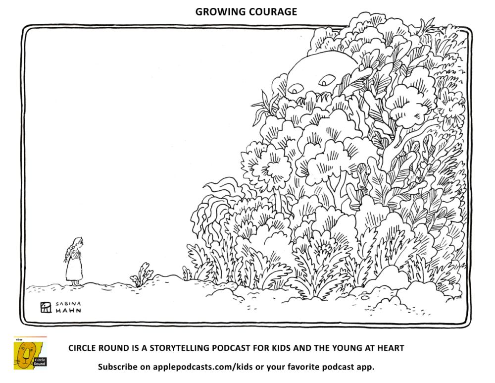 ("Growing Courage" by Sabina Hahn)