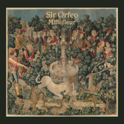 The cover art for Sir Orfeo's new album "Millefleur" is an image of a tapestry made between 1495–1505 in the collection of the Metropolitan Museum of Art. (Courtesy)