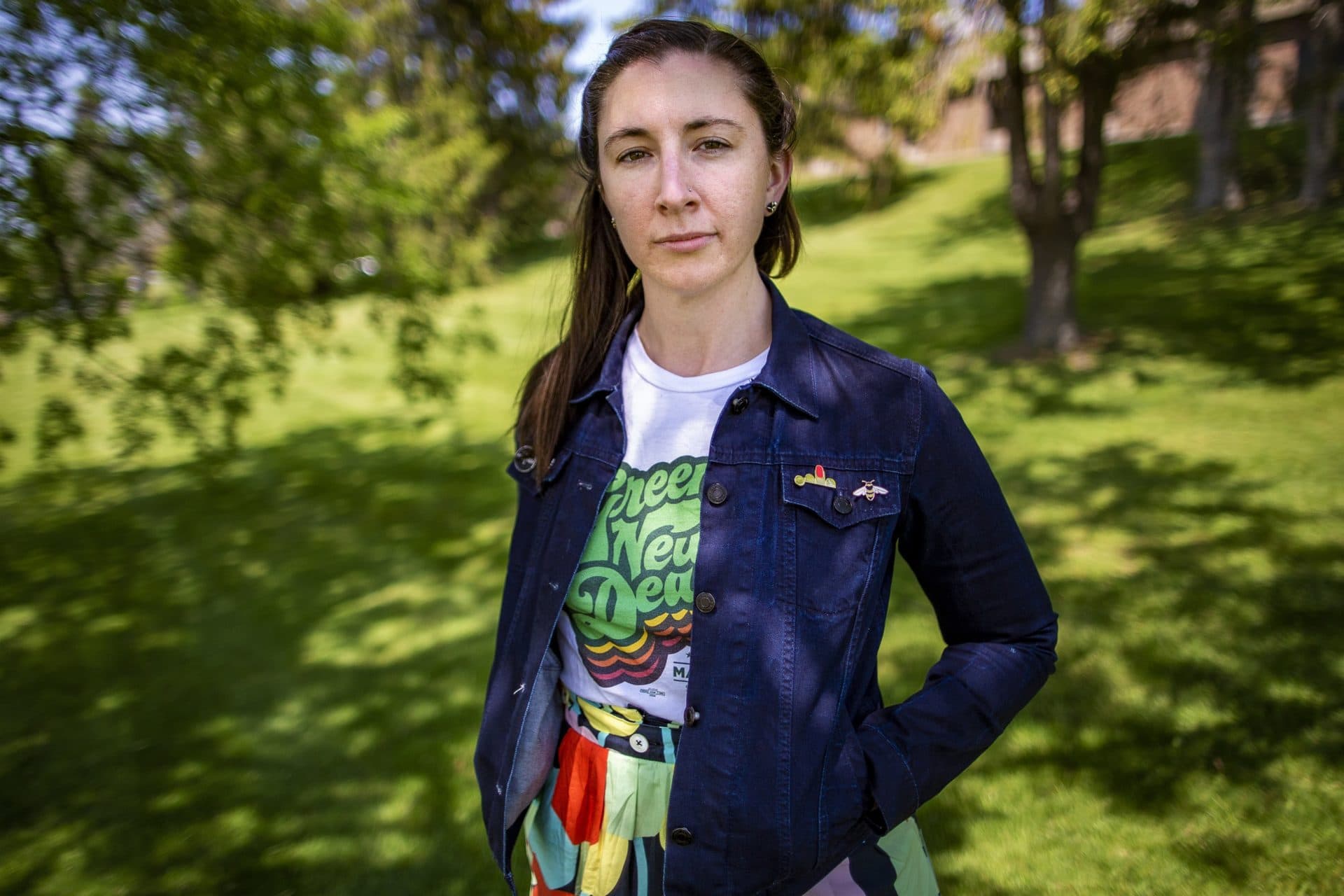Emily Conklin in Middletown, Rhode Island. (Jesse Costa/WBUR)