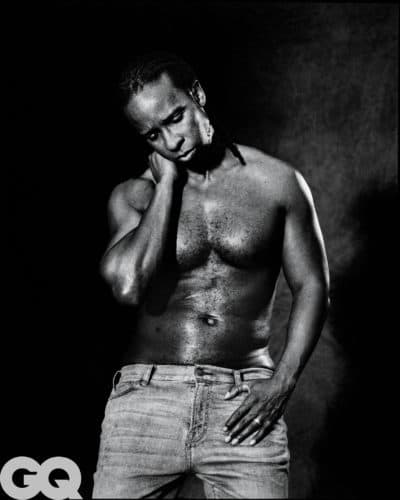 Ibram X. Kendi in GQ's "Scar Stories: The Toll of Colon Cancer." (Dana Scruggs/GQ).