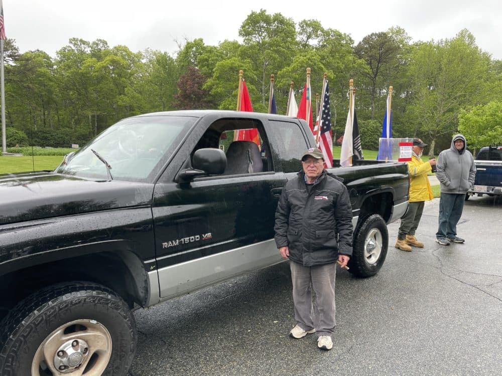 Paul Monti and the truck (Alex Ashlock/Here & Now)