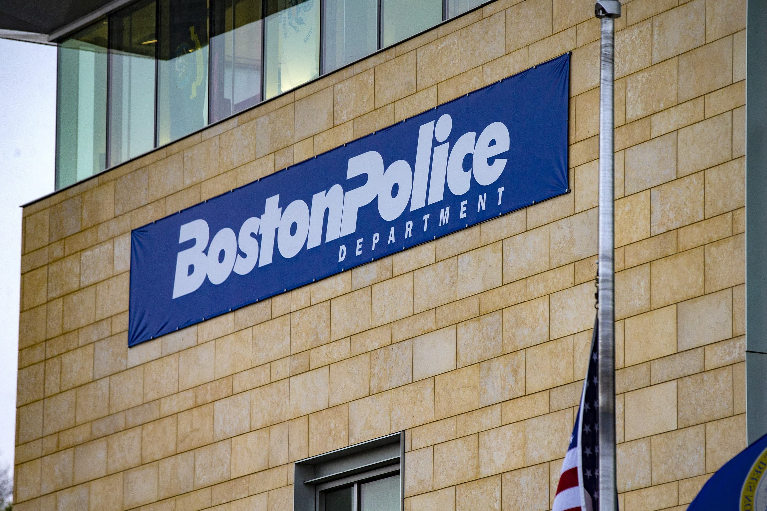 Boston Police District B-2 station in Roxbury. (Jesse Costa/WBUR)