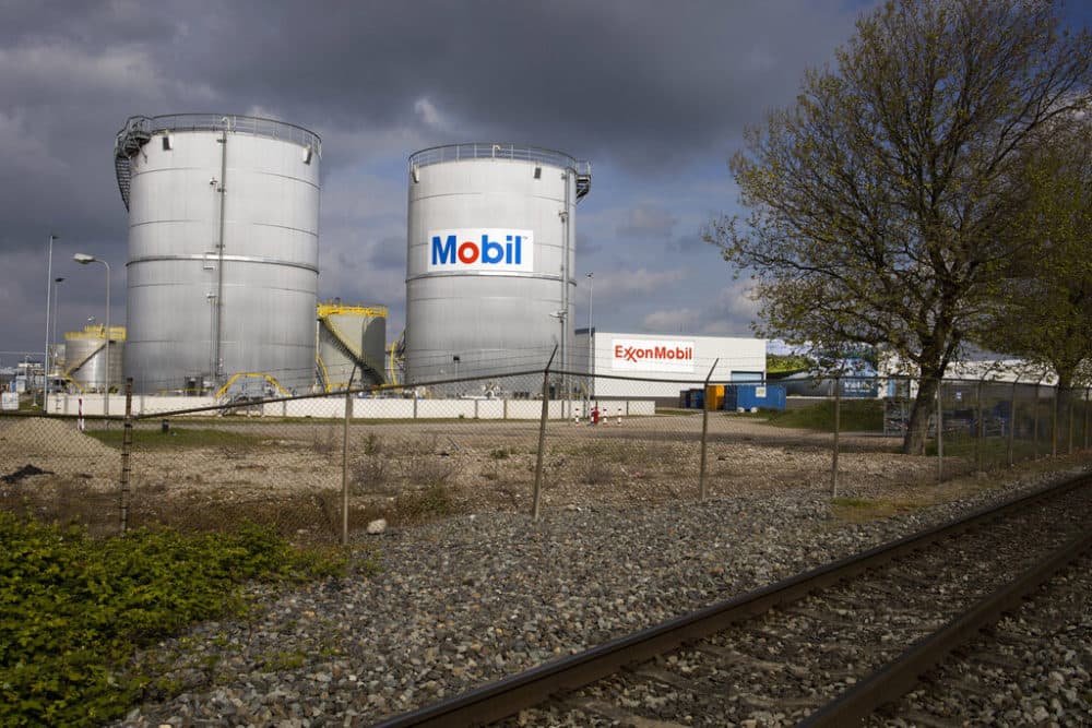 View of Exxon Mobil storage tanks of the petrochemical industry in the port of Rotterdam, Netherlands. (Peter Dejong/AP Photo)