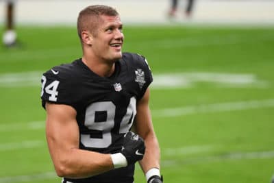 Carl Nassib of the Las Vegas Raiders (Ethan Miller/Getty Images)