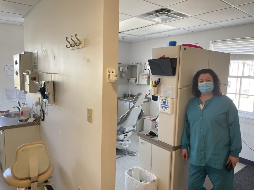 Christina Ferraro, director of Clinical Services at Tri-County Community Action Program, the nonprofit that runs the Tamworth Dental Center. (Alli Fam/NHPR)