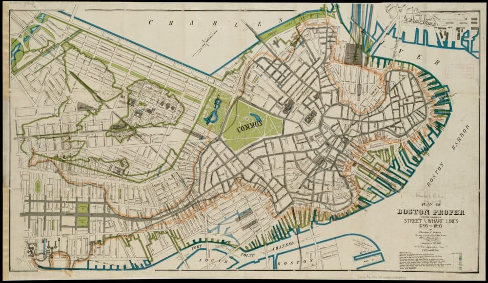 Charles C. Perkins, "Boston for 100 years." (Courtesy Leventhal Map & Education Center)